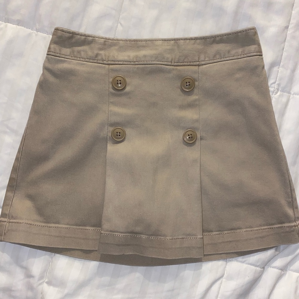 Girls Old Navy Tan/Sand S(6-7) girls uniform skirt